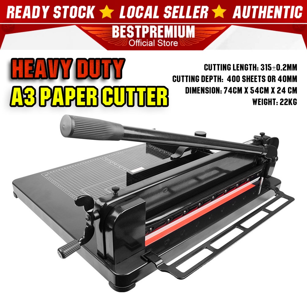 A3 Paper Cutter / Stainless Steel Cutter / Powerful Heavy Duty / A4 Paper  Trimmer / Rotary Paper Cutter 切纸机 858A3 858A4